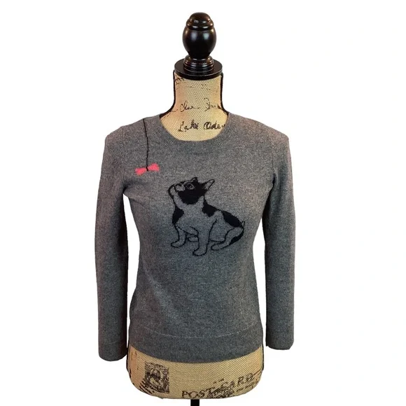 Halogen Cashmere Pug Dog Sweater - Picture 1 of 10